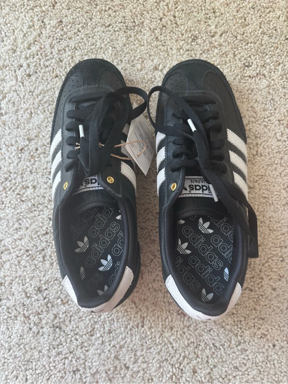 Adidas Japan Black with White Stripes Samba Sneakers - Picture 2 of 7
